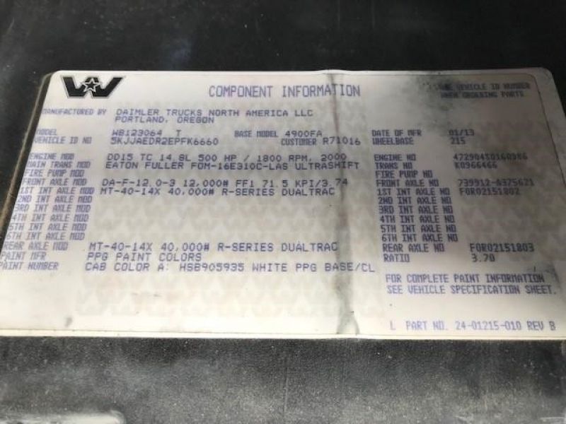 2014 WESTERN STAR 4900 6207755537