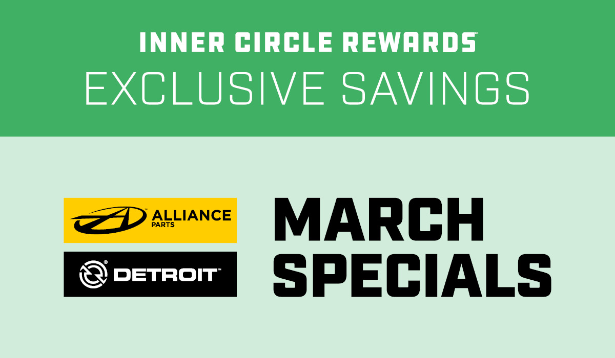 Inner Circle Rewards promo image of March Parts Specials promotion